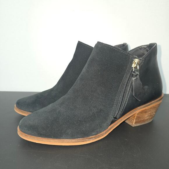 Cole Haan Gracy Bootie Boots Womens Size 6 Black Suede Leather Bohemian Classic - Picture 1 of 10